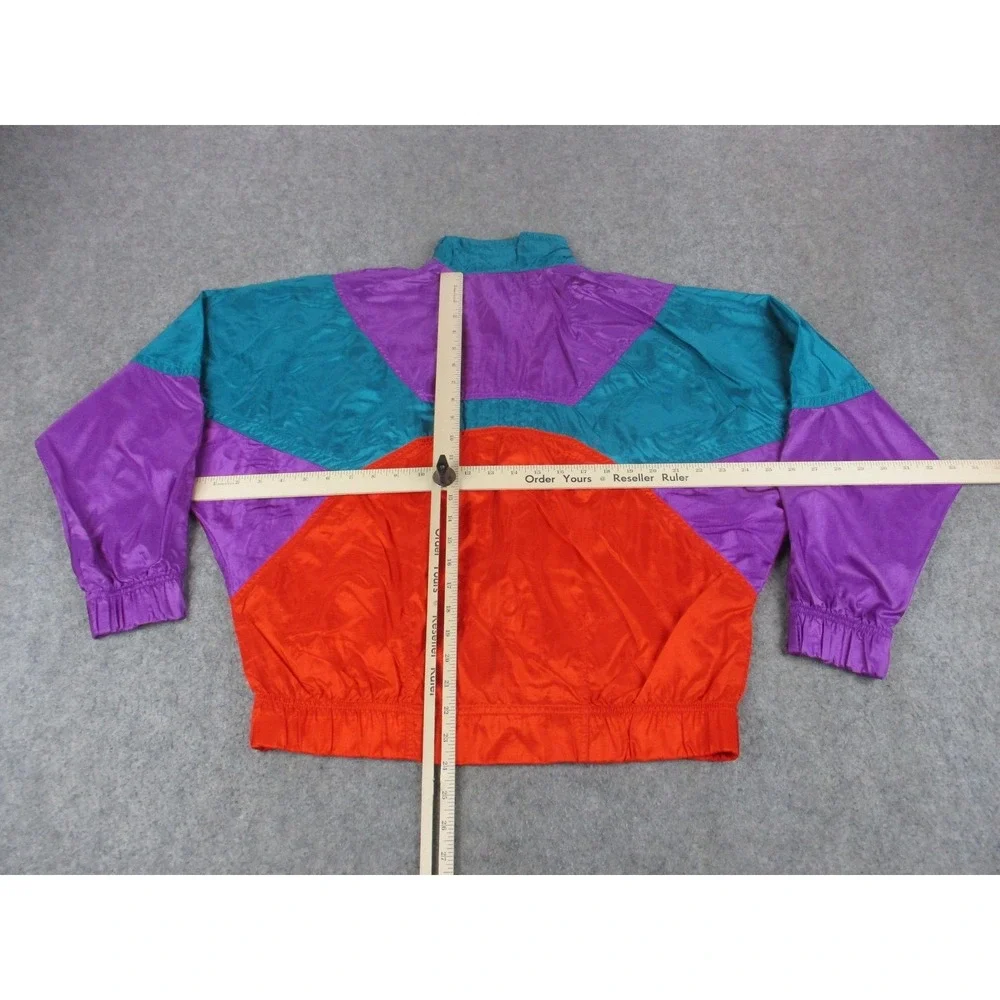 VINTAGE Nike Jacket Womens Extra Large Red Elite Colorblock Windbreaker Zip 90s